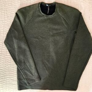 RYU Olive/Forest Green Sweatshirt with front chest pocket, size M